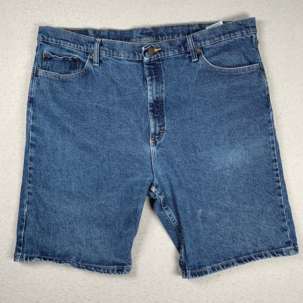 Wrangler Denim Shorts Mens 40 Blue Relaxed Fit Jorts Summer